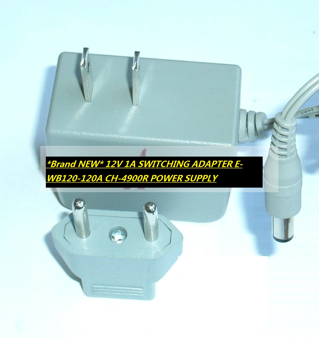 *Brand NEW* 12V 1A SWITCHING ADAPTER E-WB120-120A CH-4900R POWER SUPPLY